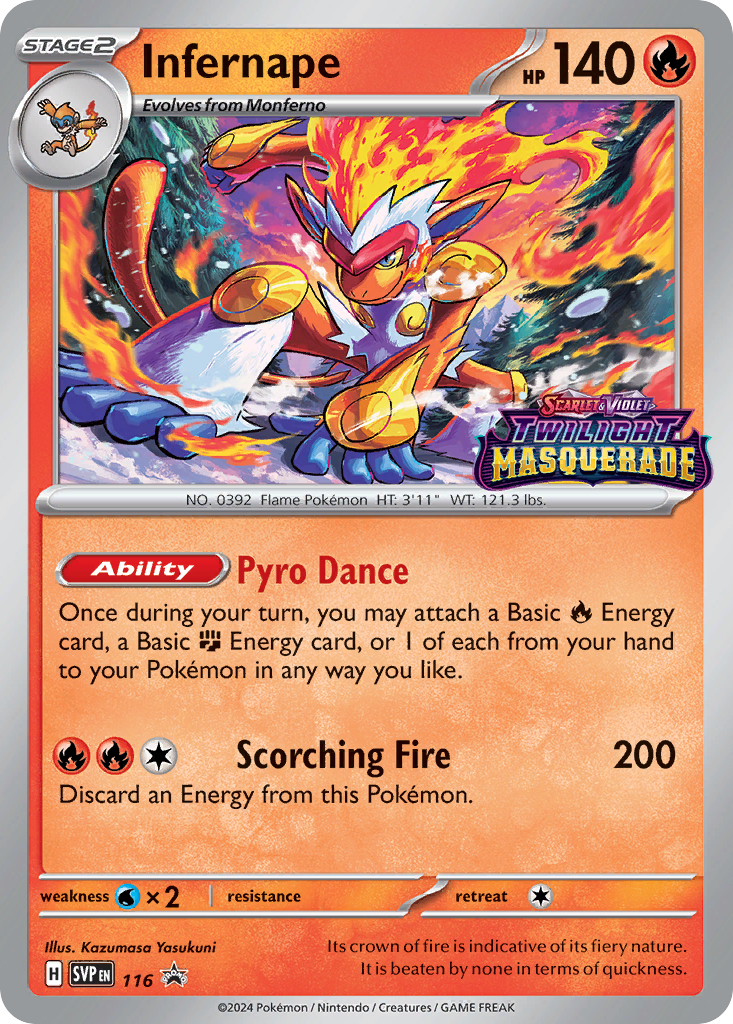 Infernape (116/148) - Scarlet & Violet Black Star Promos Pokémon Card