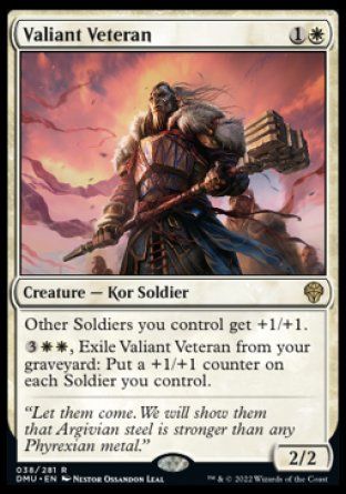 Valiant Veteran (Dominaria United) Trading Card