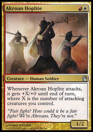 Akroan Hoplite (Theros) Trading Card