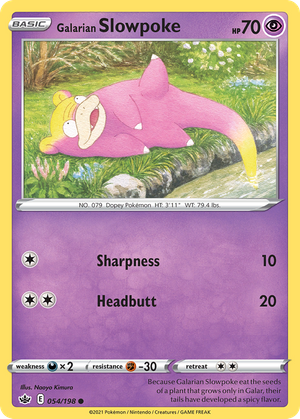 Galarian Slowpoke (54/198) - Chilling Reign