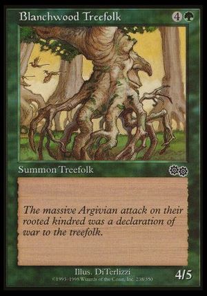 Blanchwood Treefolk (Urza's Saga)