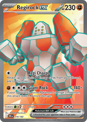 Regirock ex (214/182) - Destined Rivals