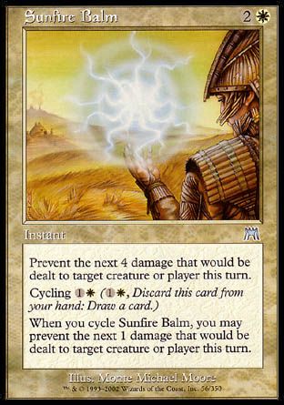 Sunfire Balm (Onslaught) Trading Card