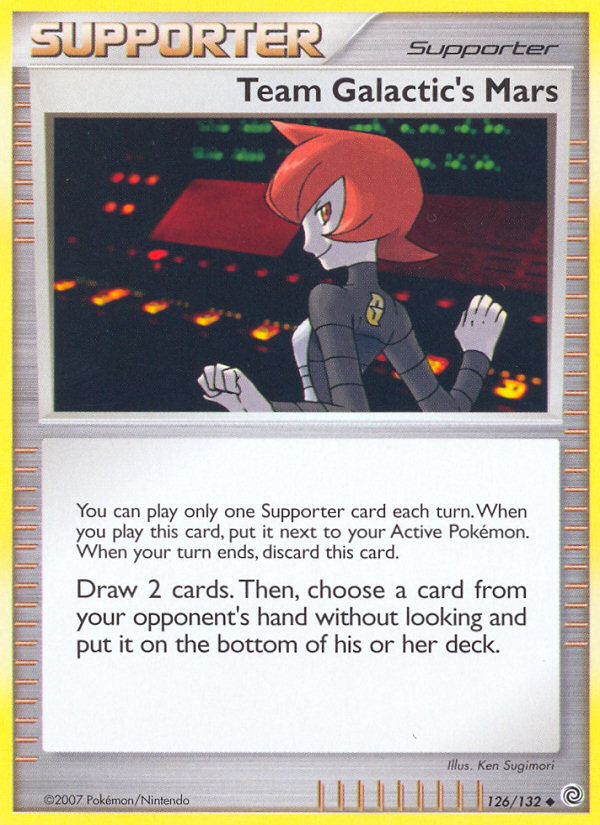 Team Galactic's Mars (126/132) - Secret Wonders Pokémon Card