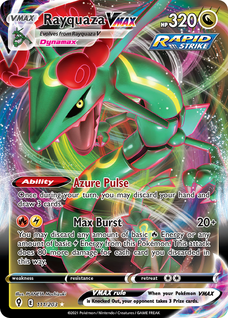 Rayquaza VMAX (111/203) - Evolving Skies Pokémon Card