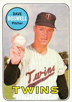 Dave Boswell 1969 Topps #459 Sports Card