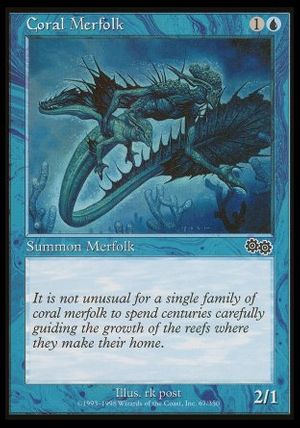 Coral Merfolk (Urza's Saga)