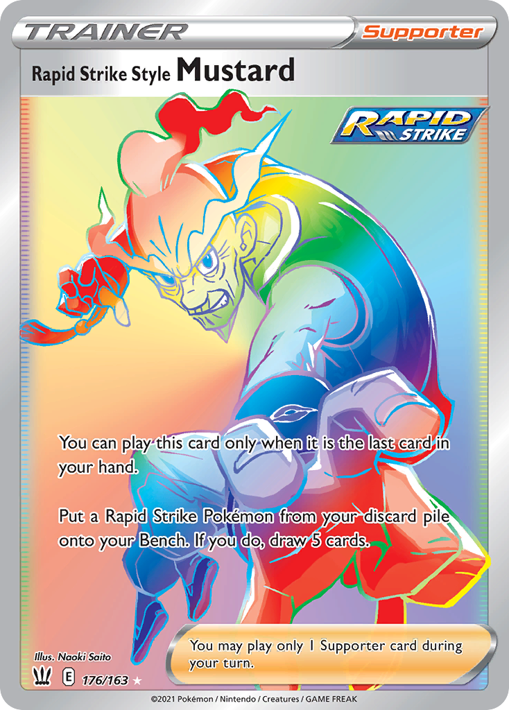 Rapid Strike Style Mustard (Trainer: Supporter) (176/163) - Battle Styles Pokémon Card