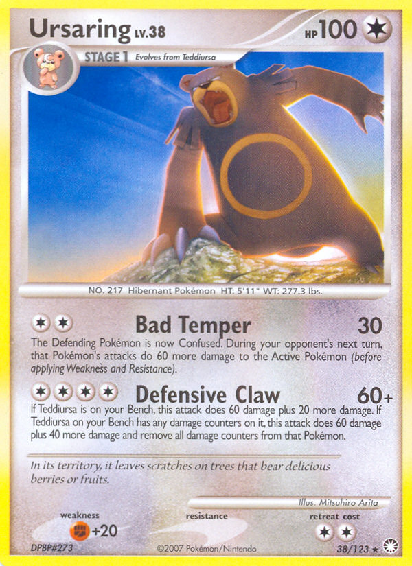 Ursaring (38/123) - Mysterious Treasures Pokémon Card