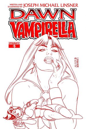 Dawn Vampirella #5 (25 Copy Linsner Red Cover)