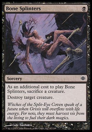 Bone Splinters (Shards of Alara) Trading Card