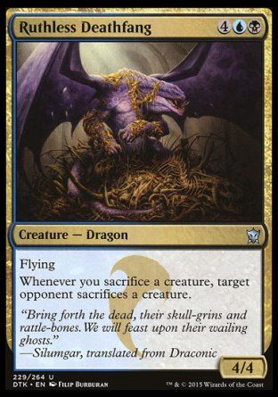 Ruthless Deathfang (Dragons of Tarkir) Trading Card