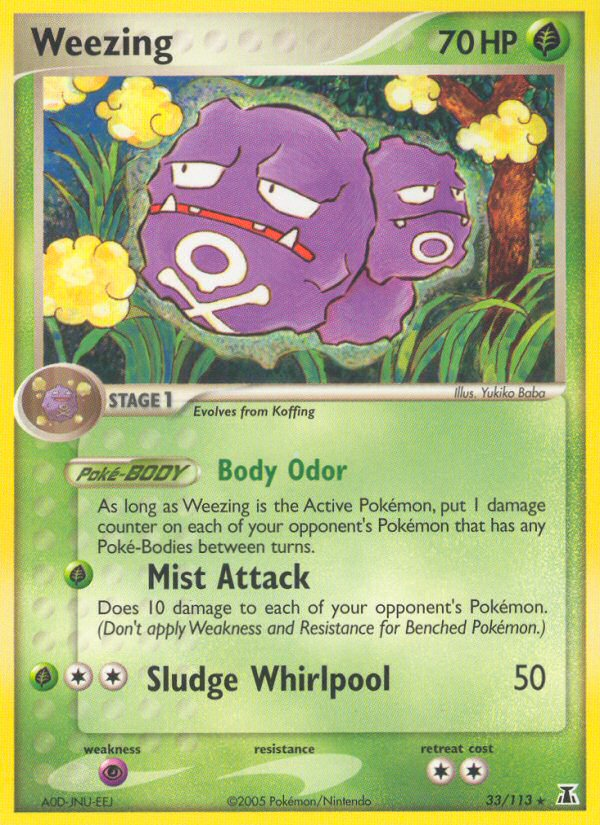 Weezing (33/113) - Delta Species Pokémon Card