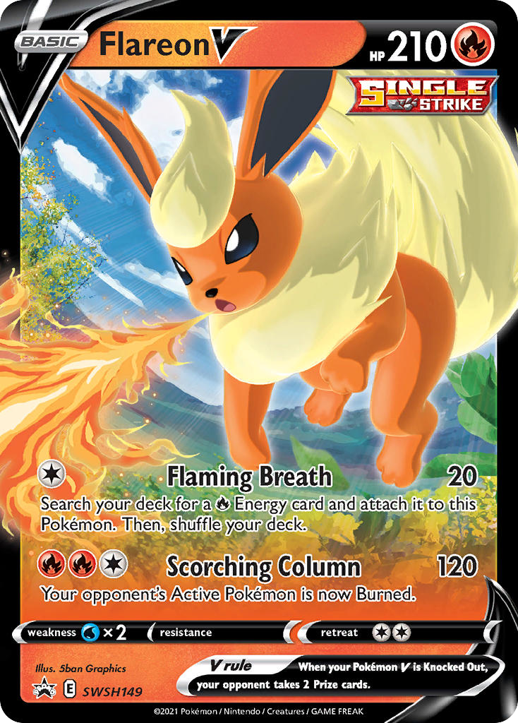 Flareon V (SWSH149) - SWSH Black Star Promos Pokémon Card