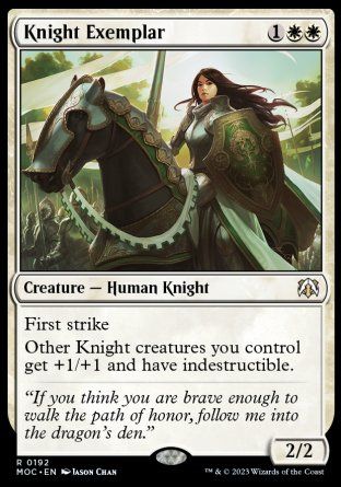 Knight Exemplar (March of the Machine Commander Decks) Trading Card