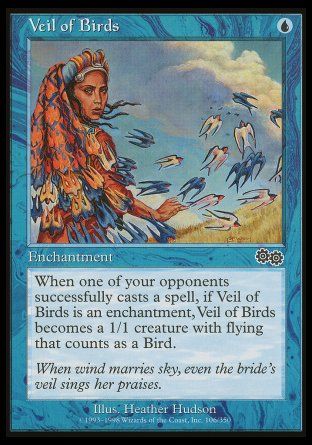 Veil of Birds (Urza's Saga) Trading Card