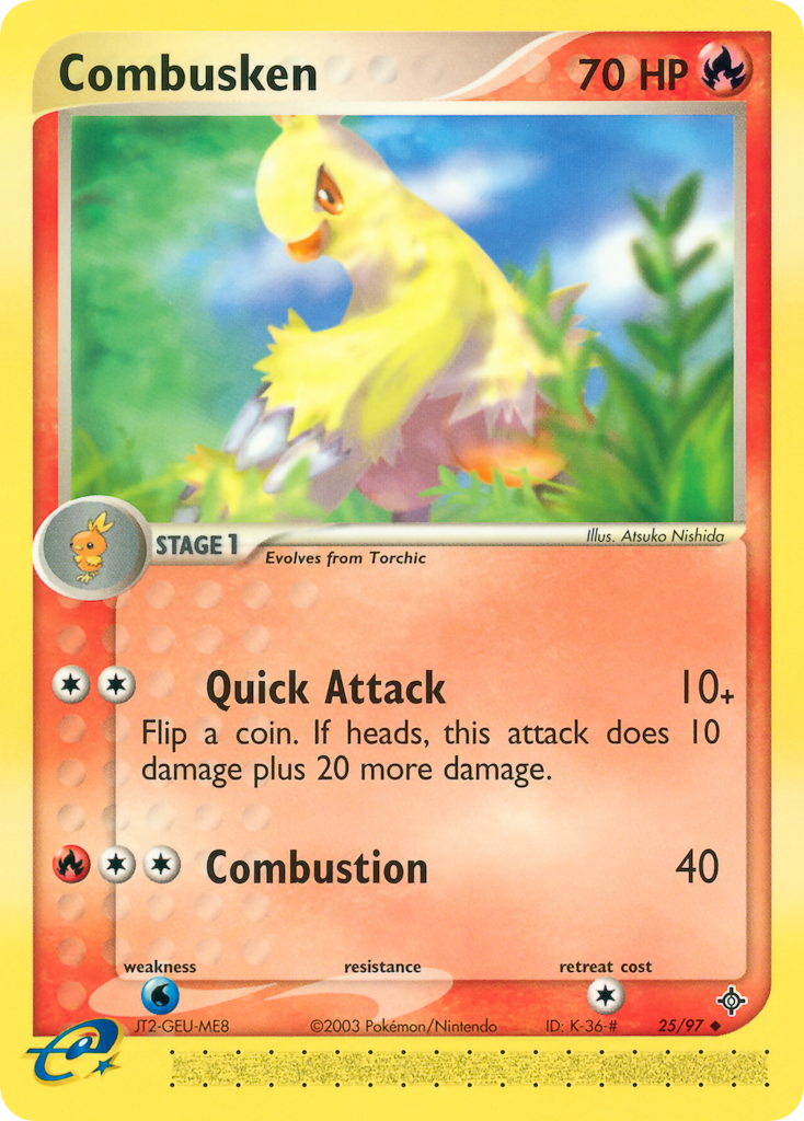 Combusken (25/97) - Dragon Pokémon Card