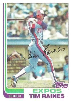 Autographed TIM RAINES 1983 TOPPS Card