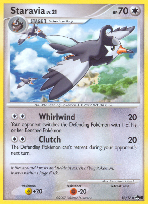 Staravia (10/17) - POP Series 6 Pokémon Card