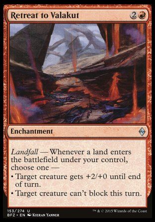 Retreat to Valakut (Battle for Zendikar) Trading Card