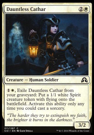 Dauntless Cathar (Shadows over Innistrad) Trading Card