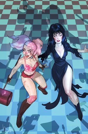 Harley Quinn X Elvira #2 (Cvr L Inc 1:10 Ben Caldwell Virgin Variant)