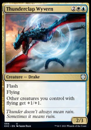 Thunderclap Wyvern (Kaldheim Commander Decks) Trading Card