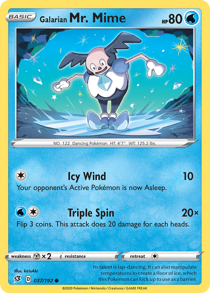 Galarian Mr. Mime (37/192) - Rebel Clash Pokémon Card