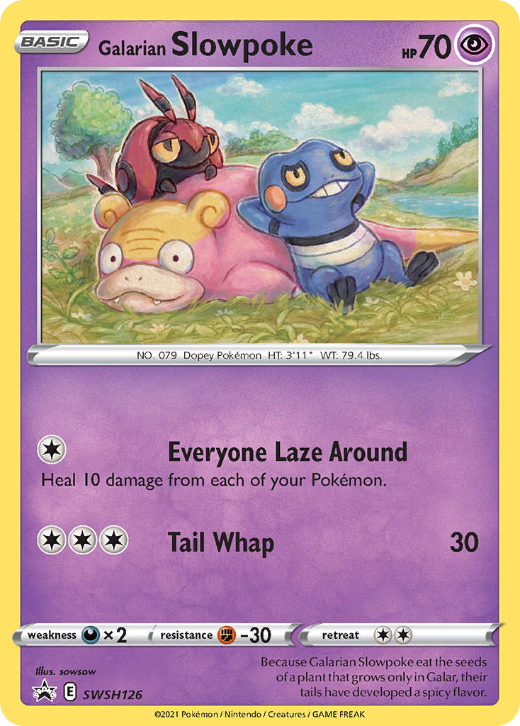 Galarian Slowpoke (SWSH126) - SWSH Black Star Promos Pokémon Card