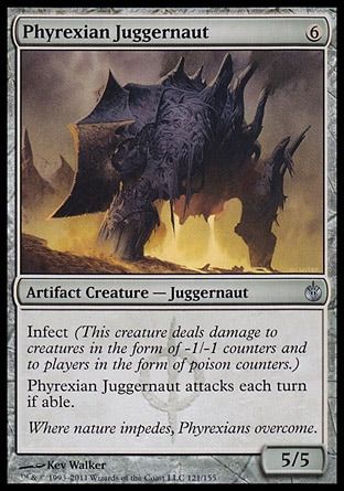 Phyrexian Juggernaut (Mirrodin Besieged) Trading Card