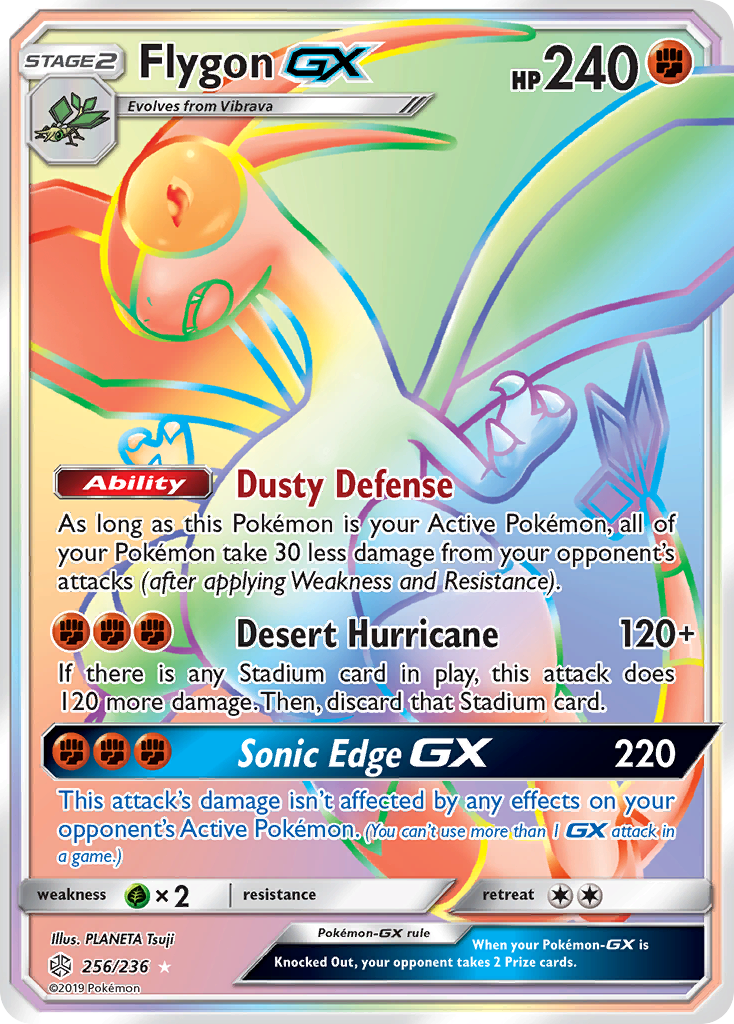 Flygon GX (256/236) - Cosmic Eclipse Pokémon Card