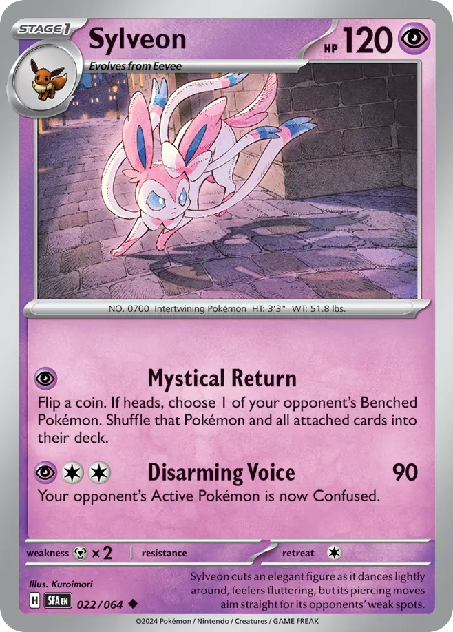 Sylveon (22/64) - Shrouded Fable Pokémon Card