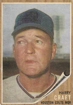 Harry Craft 1962 Topps #12 Sports Card