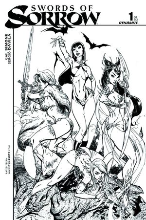 Swords of Sorrow #1 (Rare Campbell B&W Variant)