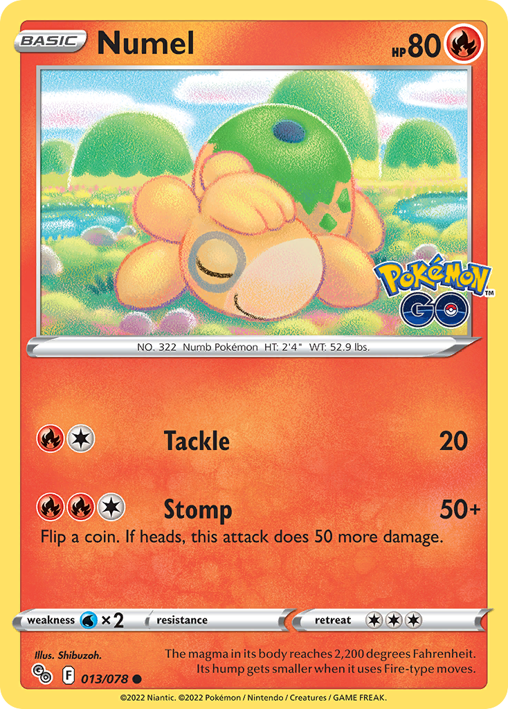 Numel (13/78) - Pokémon GO Pokémon Card