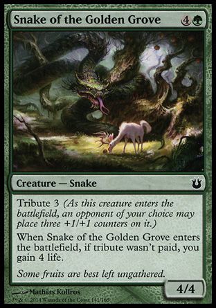 Snake of the Golden Grove (Born of the Gods) Trading Card