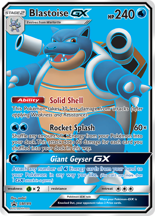 Blastoise GX (SM189) - SM Black Star Promos