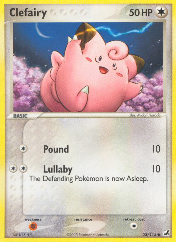 Clefairy (53/115) - Unseen Forces Pokémon Card