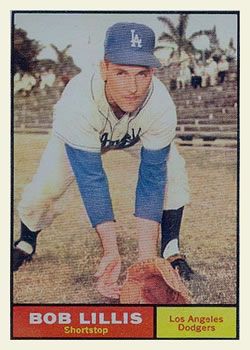 Bob Lillis 1961 Topps #38 Sports Card