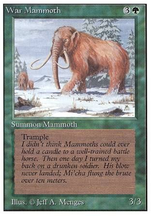 War Mammoth (Unlimited) Trading Card