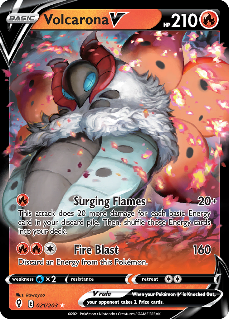 olcarona V (21/203) - Evolving Skies Pokémon Card