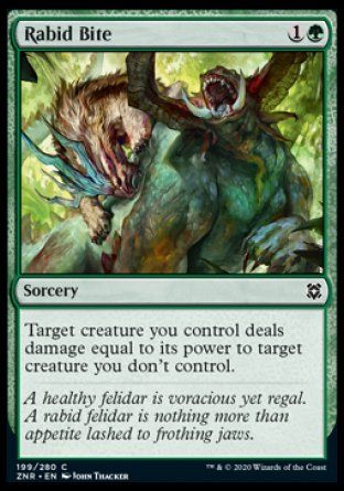 Rabid Bite (Zendikar Rising) Trading Card