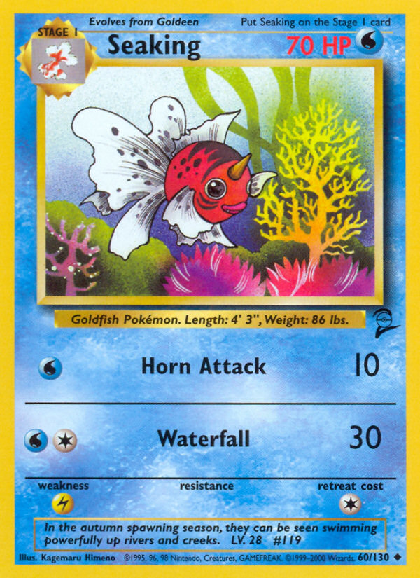 Seaking (60/130) - Base Set 2 Pokémon Card