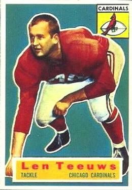 Len Teeuws 1956 Topps #46 Sports Card