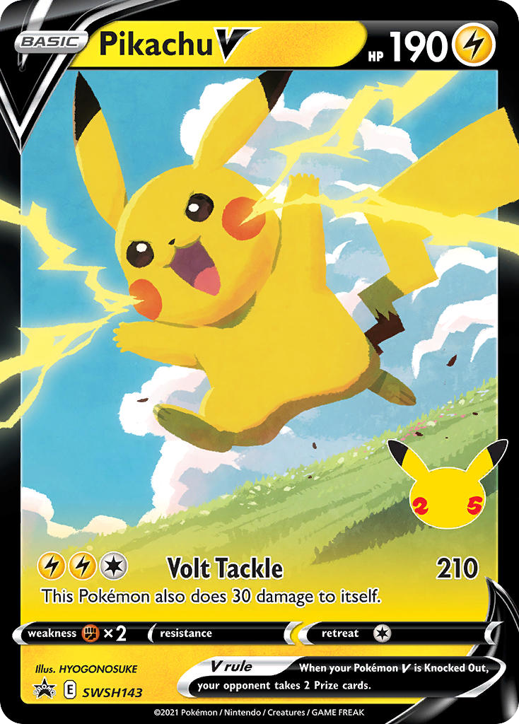 Pikachu V (SWSH143) - SWSH Black Star Promos Pokémon Card