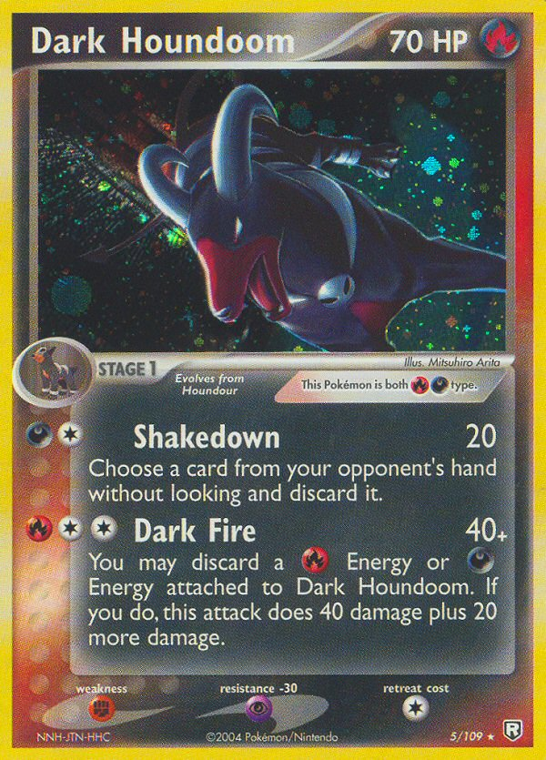 Dark Houndoom (5/109) - Team Rocket Returns Pokémon Card