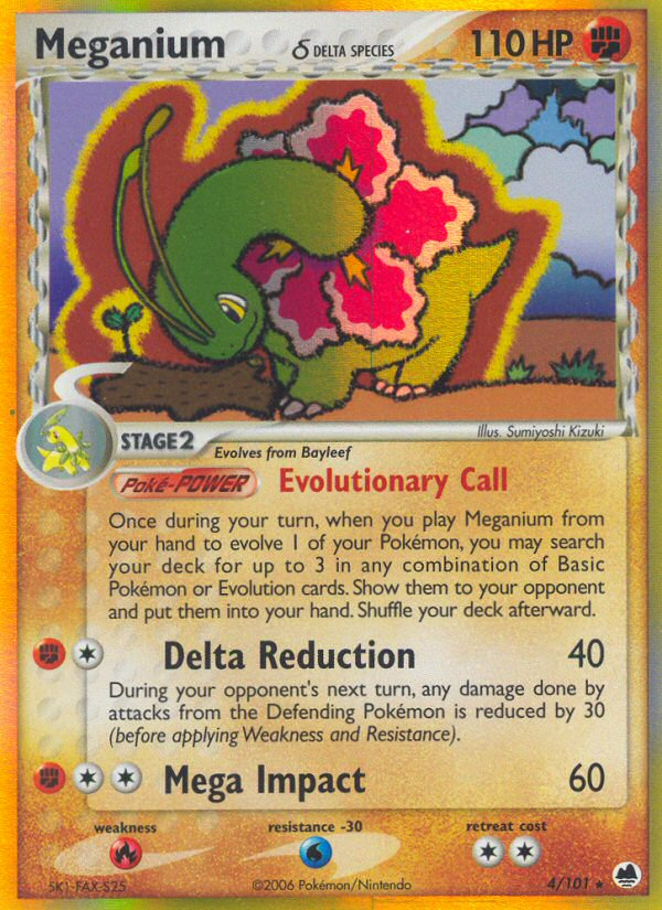 Meganium Pokémon Card