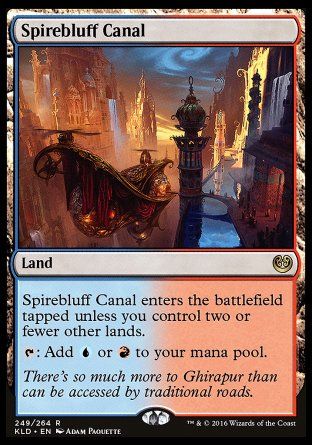 Spirebluff Canal (Kaladesh) Trading Card