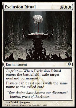 Exclusion Ritual (New Phyrexia) Trading Card