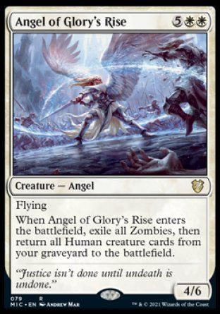 Angel of Glory's Rise (Innistrad Midnight Hunt Commander Decks) Trading Card